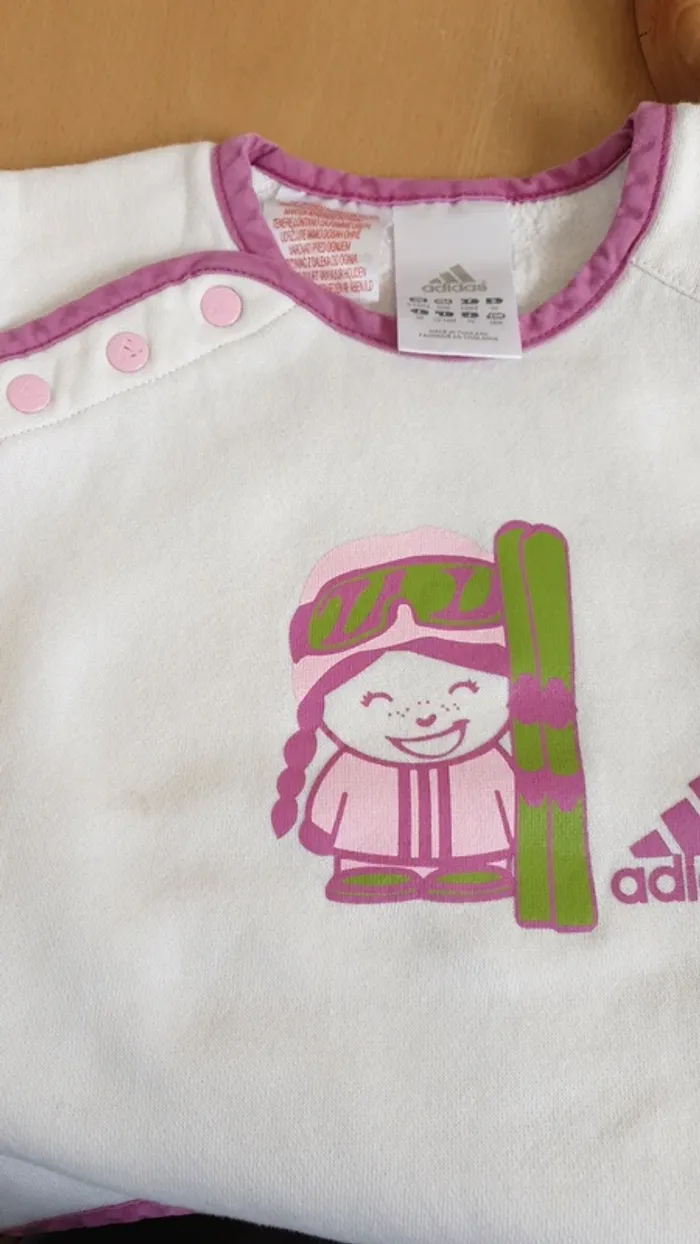 Pull sweat Adidas 18 mois - photo numéro 3