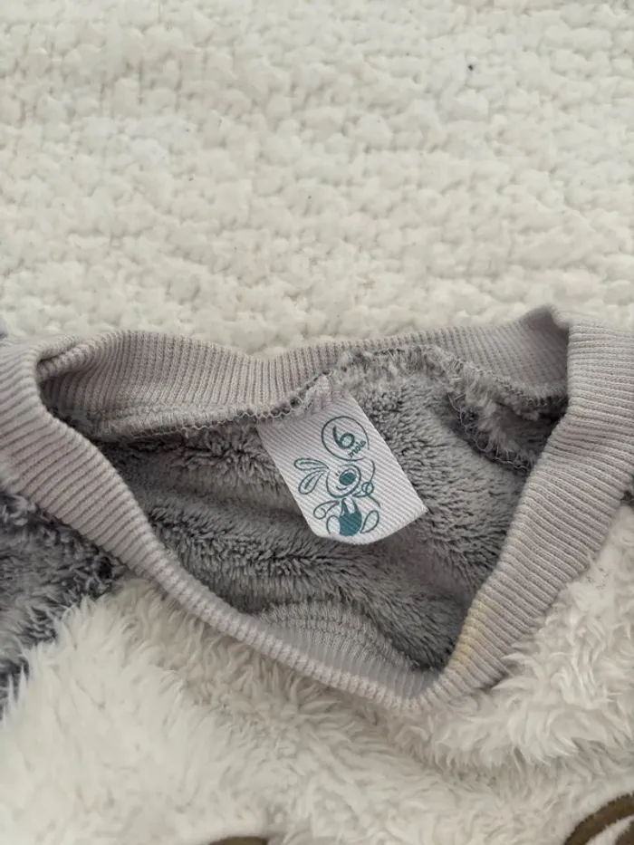 Pull tout doux nounours 6 mois - photo numéro 4