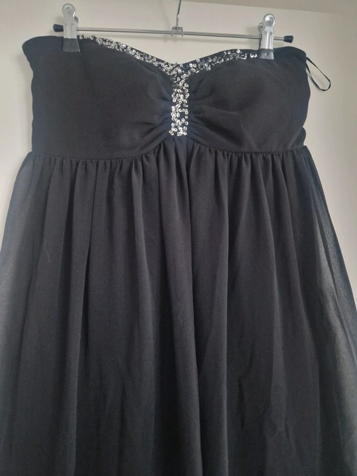 Robe sans bretelles Kiabi (neuf, noir), S / 36 / 8 - photo numéro 2