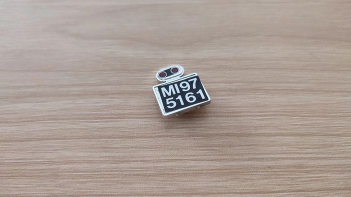 Plaque immatriculation arrière pièce détachée miniature 1/18 Burago Alfa Romeo 2300 spider 1932 #B61