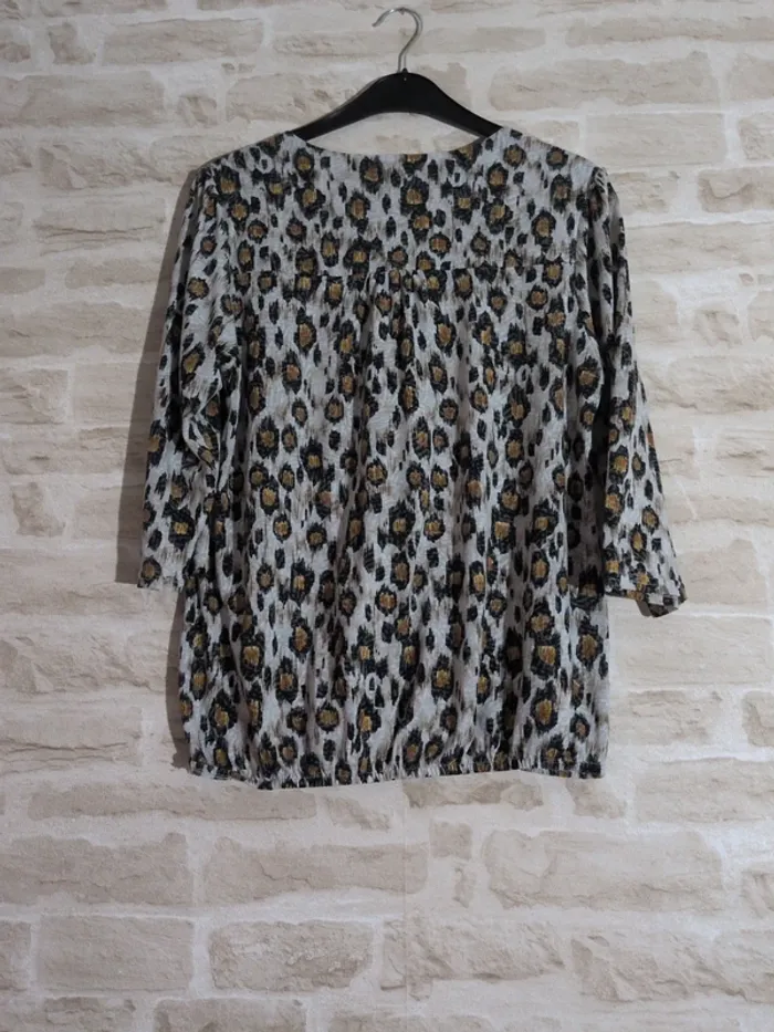 Chemise femme motif panthère – Taille L - photo numéro 3