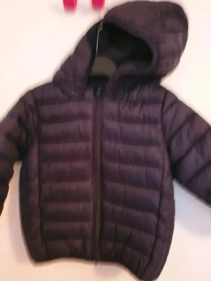 Doudoune veste coupe vent bleu marine foncé bout chou taille 2 ans - photo numéro 4