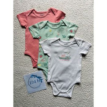 Lot de 3 bodies manches courtes fantaisie taille 18 mois Orchestra