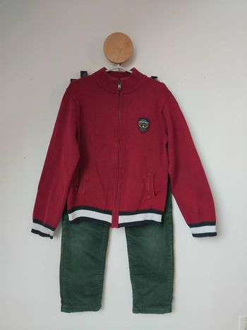 Pantalon et Gilet Veste zip 7 ans Sergent Major 🏈