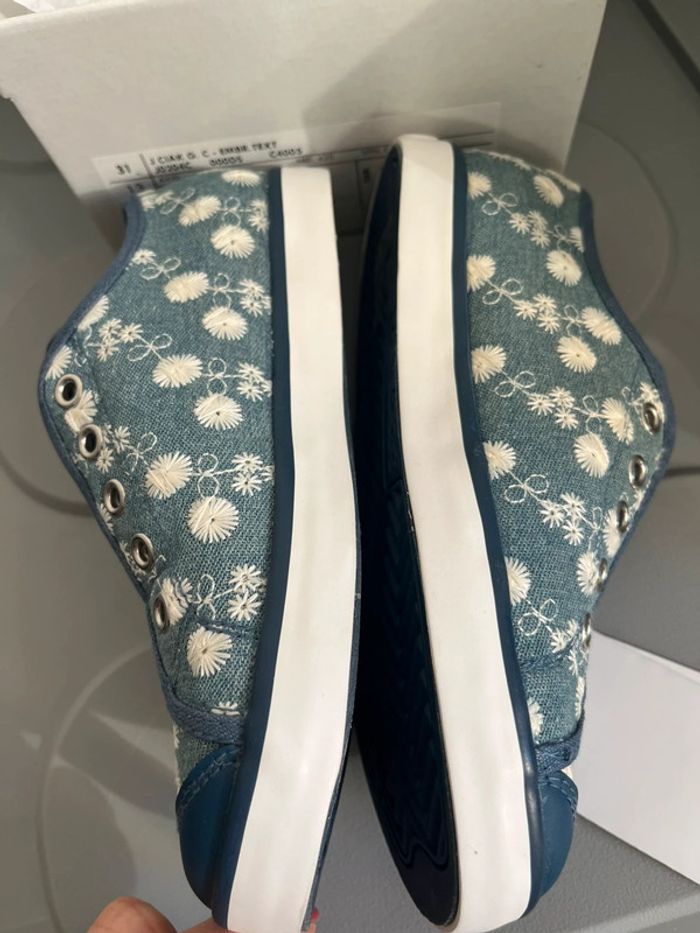 Baskets Geox fille denim brodés T31 - photo numéro 2
