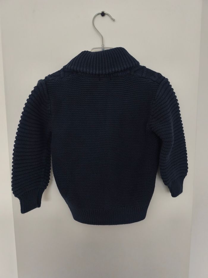 Gros gilet maille torsadée - photo numéro 4