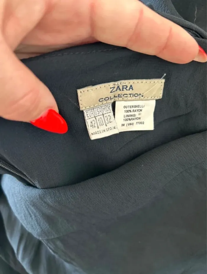 Robe longue Zara, noire, tailleXI - photo numéro 6