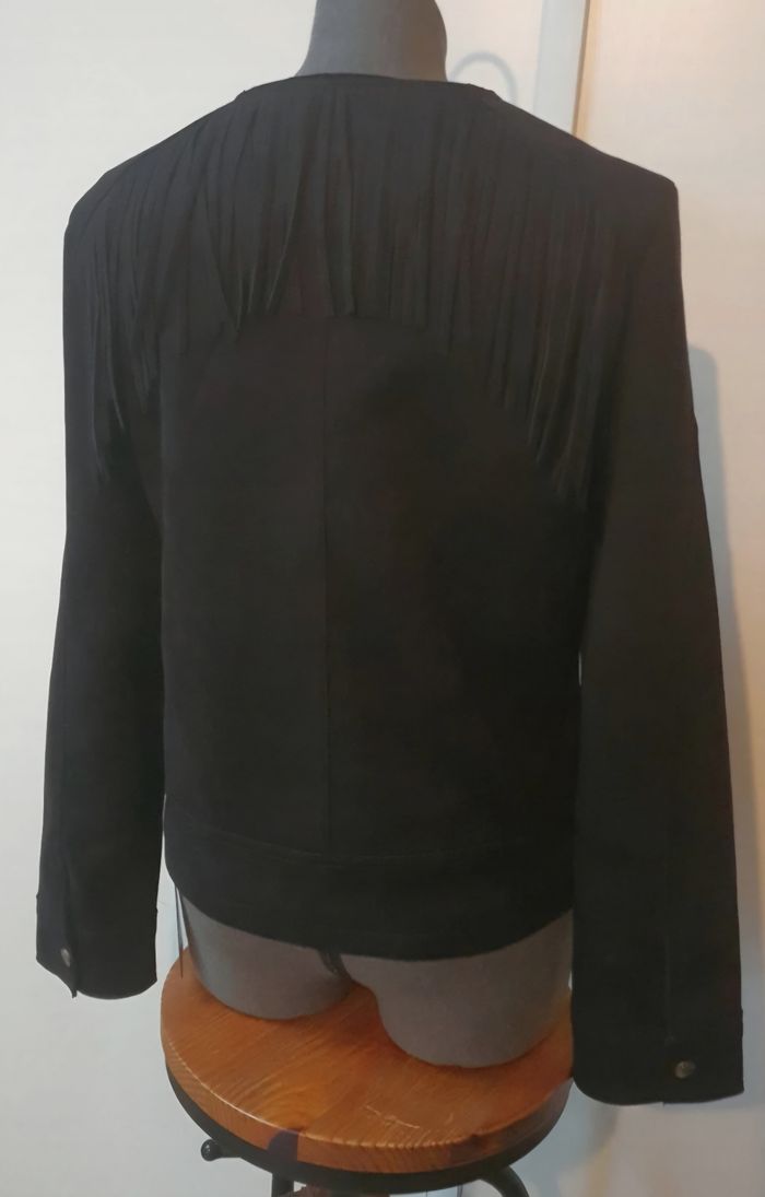 Perfecto Jessy en suédine à franges - photo numéro 2