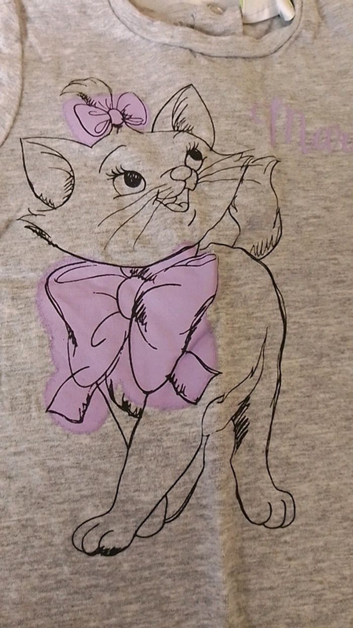 T-shirt Disney Marie des Aristochats 6 mois neuf - photo numéro 2