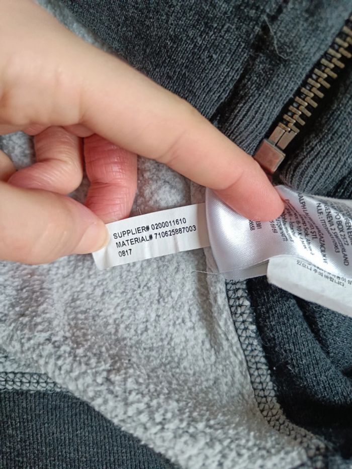 Sweat zip Ralph lauren gris - photo numéro 5