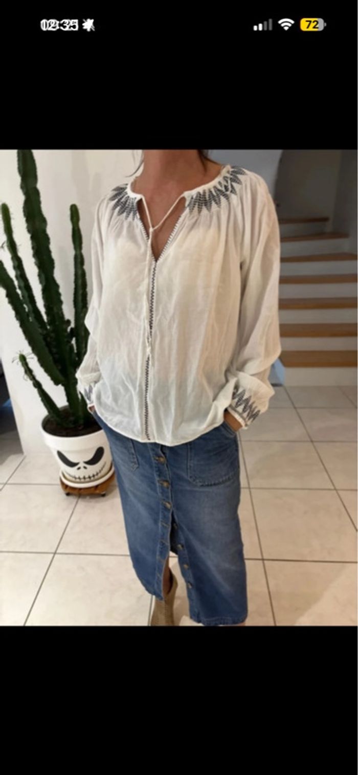 Blouse blanche Zara - photo numéro 2