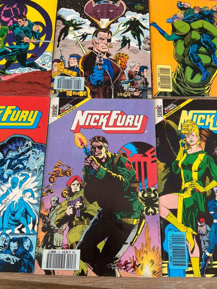 Collection complete numéro 1 a 9 nick fury version intégrale semic année 90 - photo numéro 3