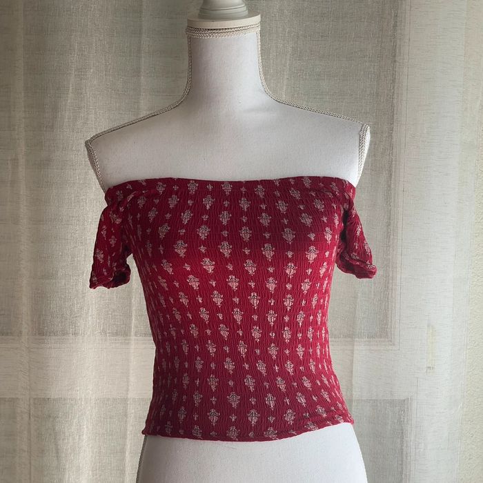 T-shirt rouge extensible - photo numéro 4