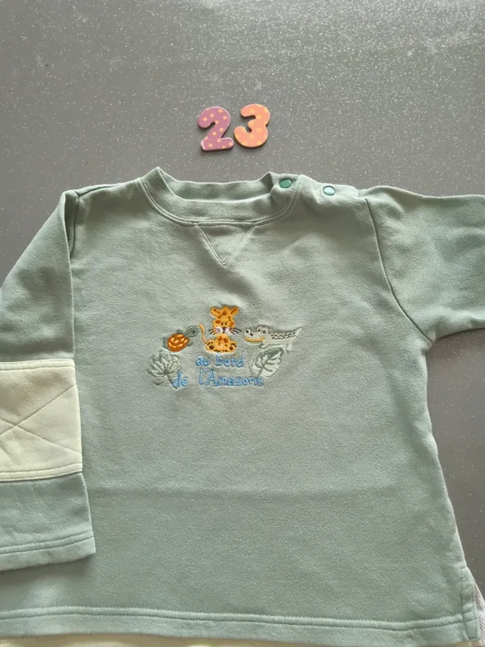 Sweat pression coton 23 mois - photo numéro 2