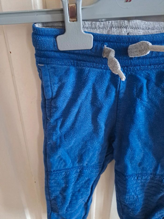 Pantalon souple jogging bleu 18mois kiabi - photo numéro 4