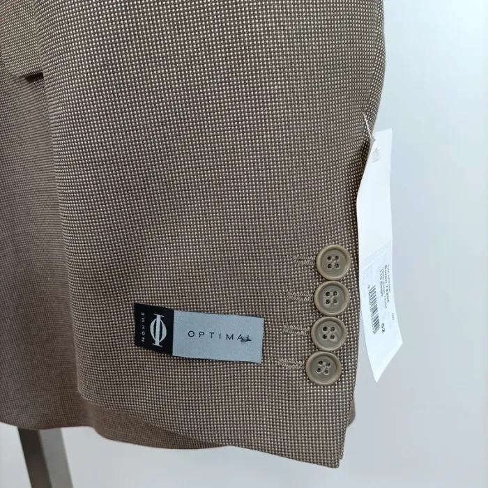 Veste de costume beige Optimal en bambou - Taille 52 A491 - photo numéro 5