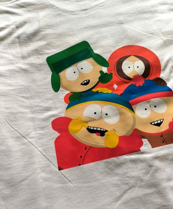 T-shirt south park crew blanc taille s - photo numéro 2