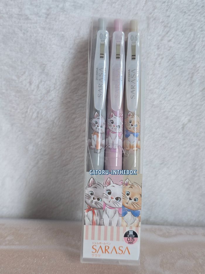 3 Stylo / Pencil Disney Aristochats Marie Berlioz Toulouse Japon / Japan