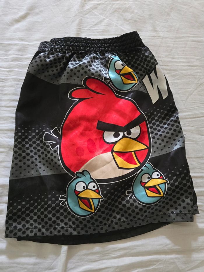 Short satiné 🍒vintage Angry Birds🍒taille M - photo numéro 2