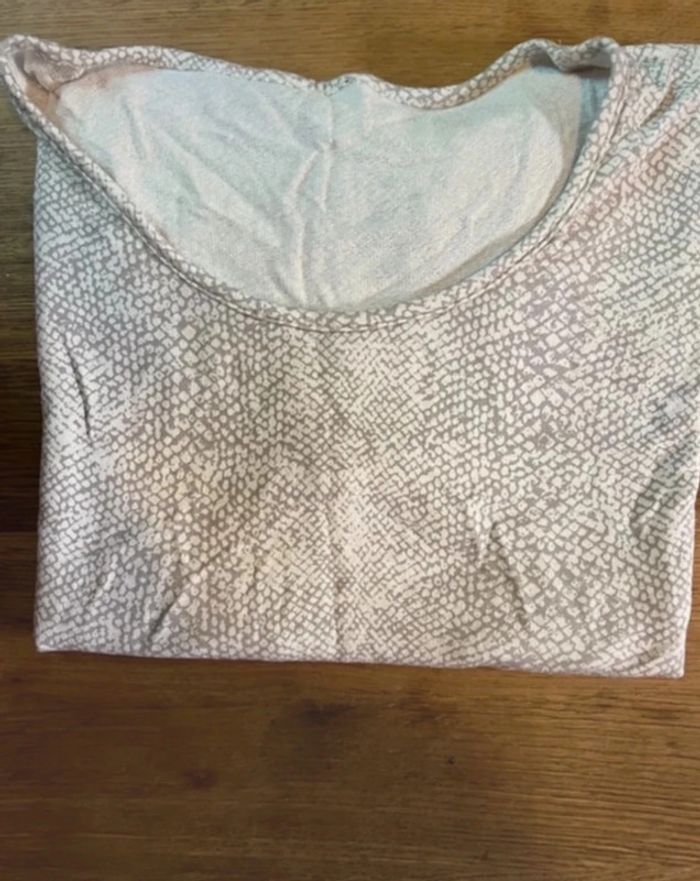 T-shirt la halle taille m beige - photo numéro 4