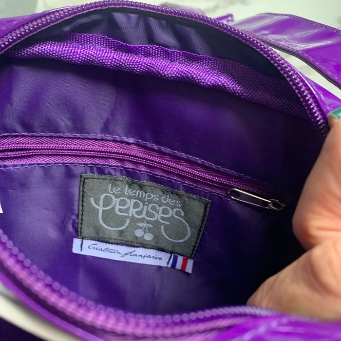 Sacoche violette le temps des cerises - photo numéro 5