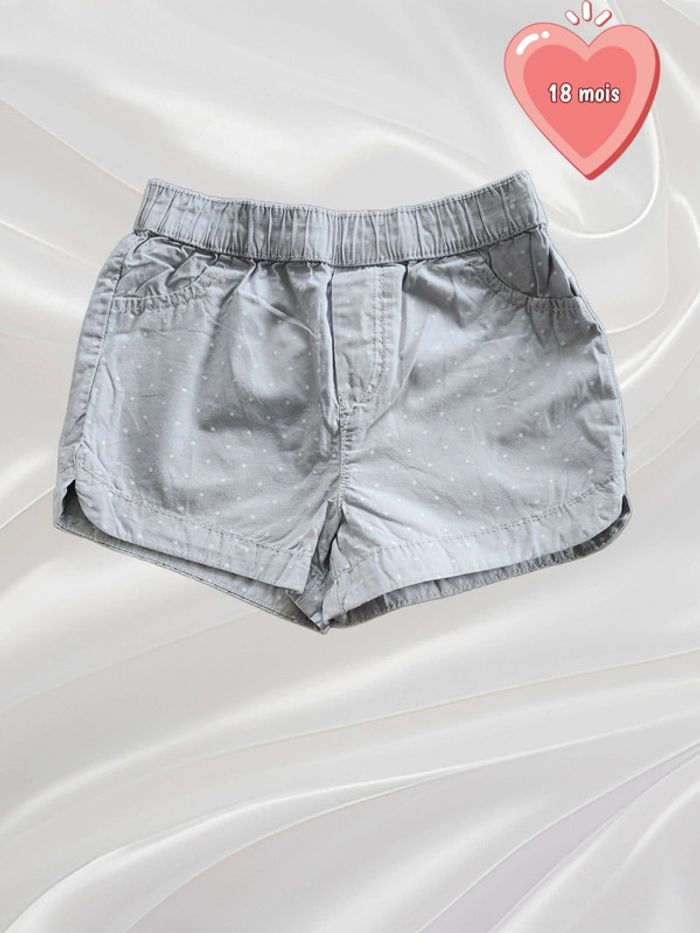 Short été gris fille 18 mois
