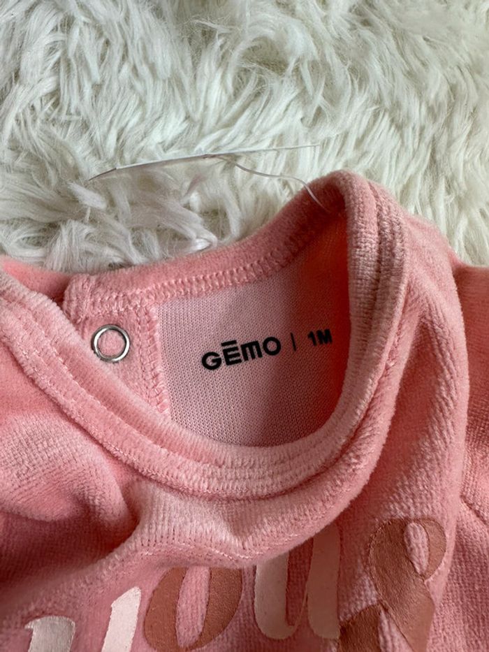 Pyjama velours taille 1 mois gemo - photo numéro 4