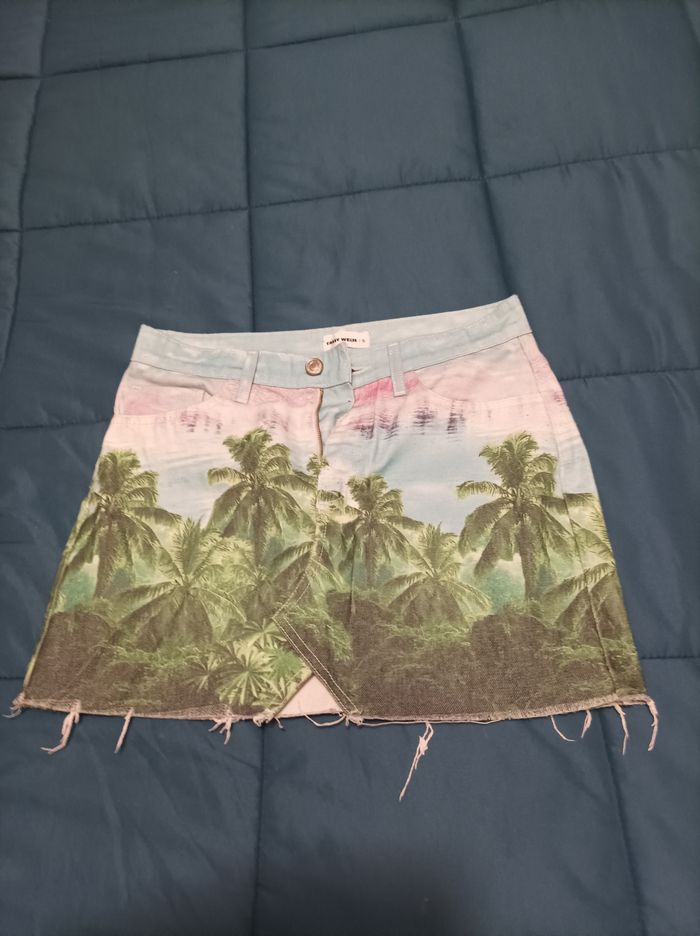 Jupe motif tropical
