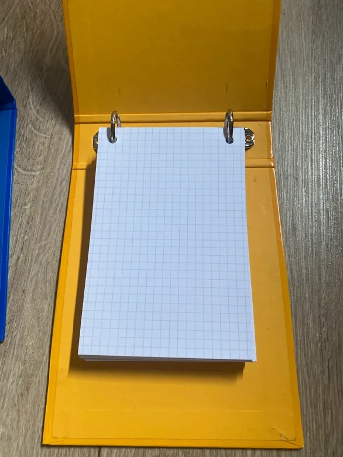 lot de 2 petits classeurs avec fiches bristoles - photo numéro 7
