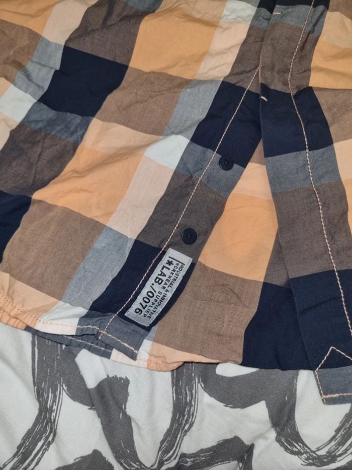 Chemise manche courte à carreaux - photo numéro 3