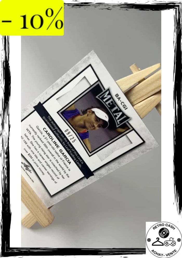 2017 Leaf signature series Caroline Garcia autographe/carte de tennis signée BA- - photo numéro 5
