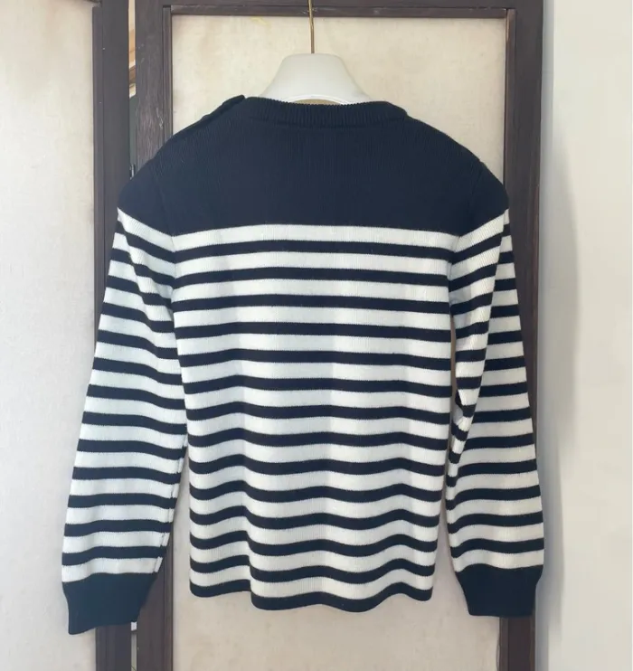 Pull marinière chaud et épais - photo numéro 2