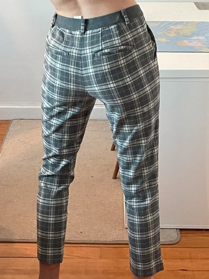 Pantalon carreaux Uniqlo Taille M - photo numéro 2