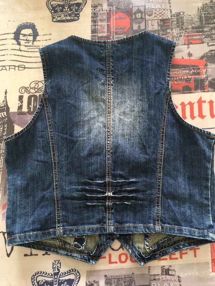 Veste gilet en jean - photo numéro 2