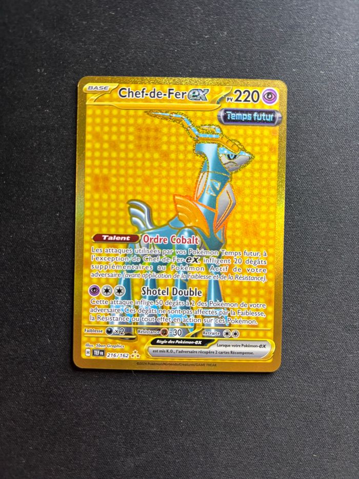 Carte Pokémon Chef de Fer Gold 216/162 - Forces Temporelles FR