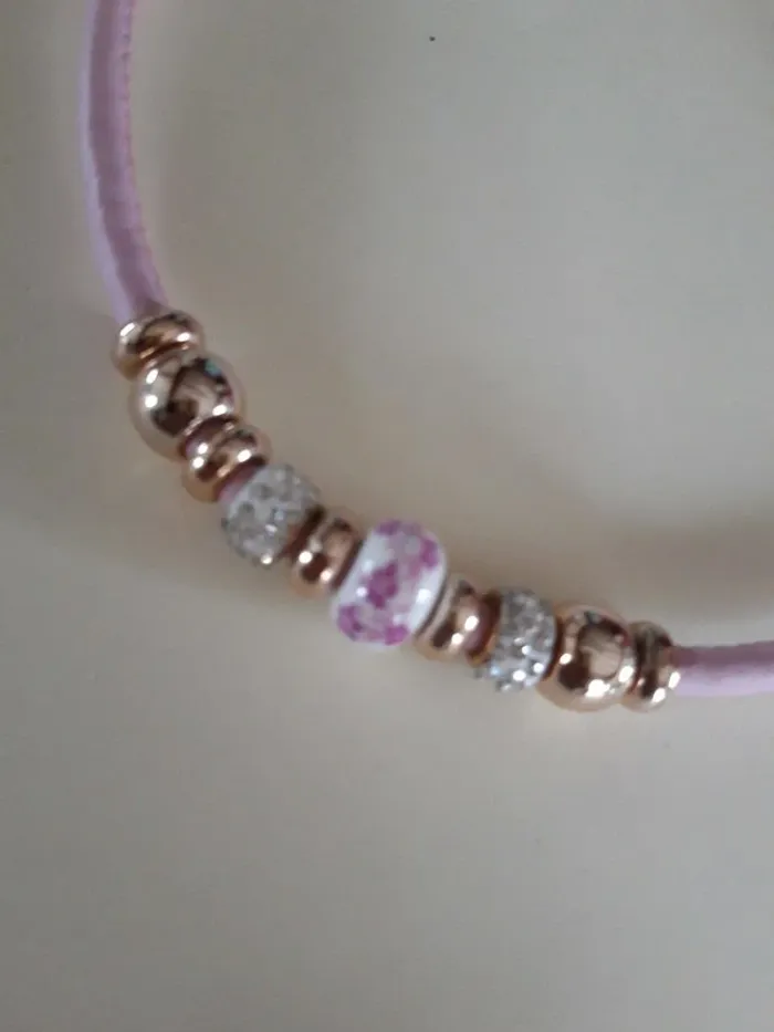Collier fantaisie perles strass