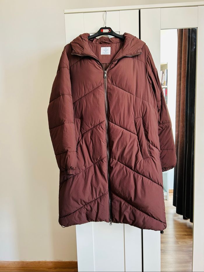 Doudoune longue marron unie Neuve Primark Tailles S-M