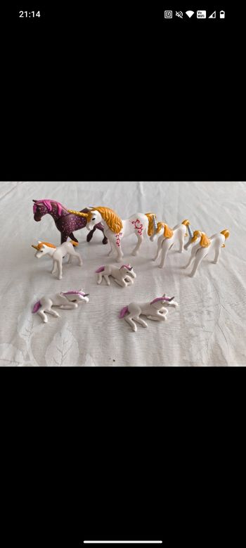 Lot playmobil licornes 