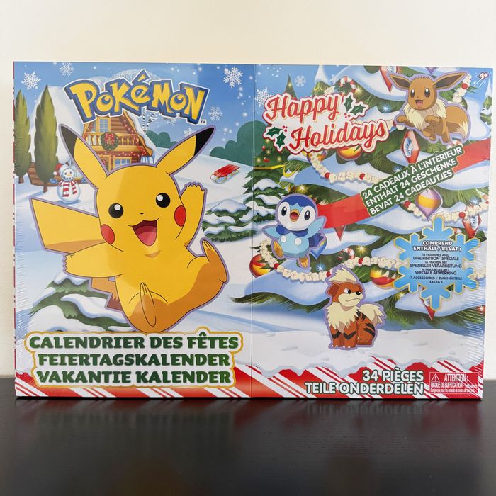 Calendrier de l'avent Pokémon Holiday 2022 Figurines Advent Calendar Noel Christmas
