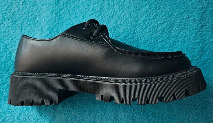 Mocassins noirs femme à lacets T39 - photo numéro 4