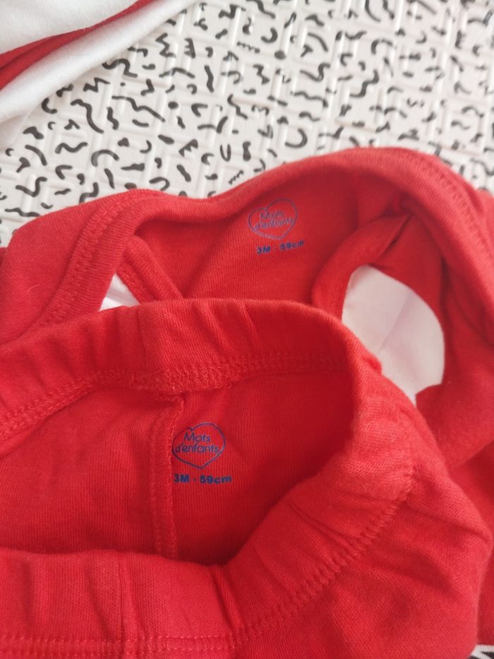 Tenue Père Noël bébé 3 mois - photo numéro 4