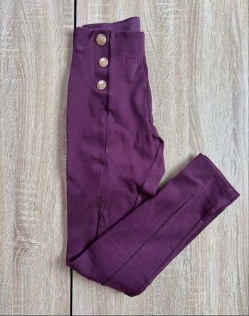 Legging violet/prune boutons doré esmara très bon état