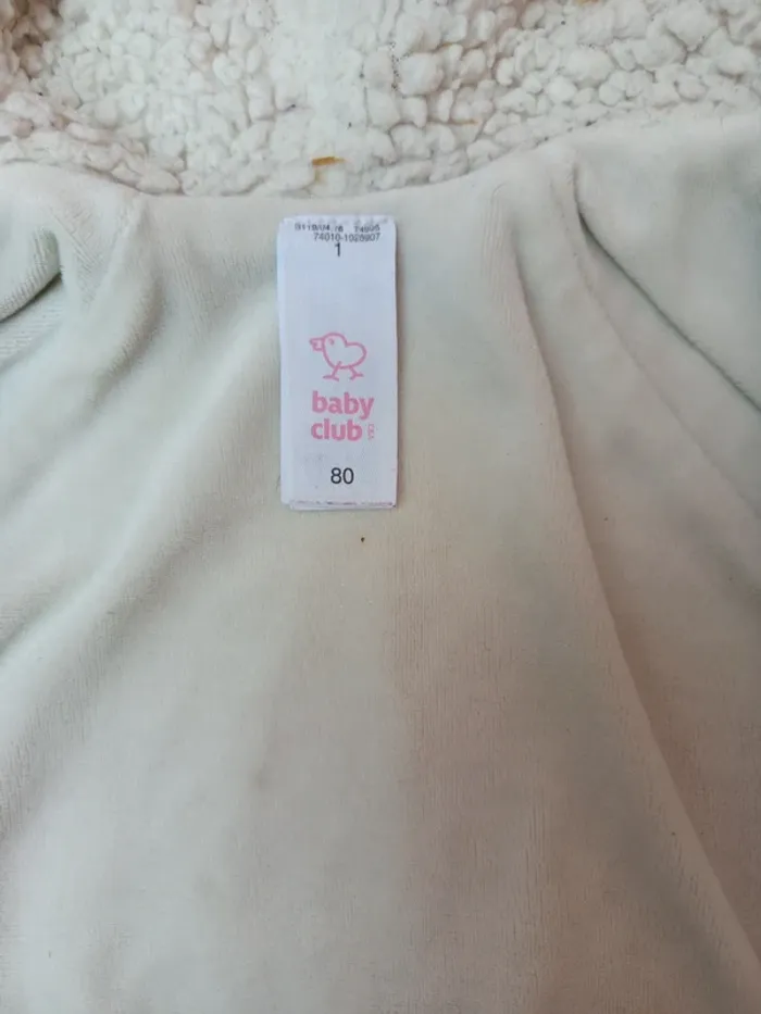 Gilet molletonnne a capuche taille 12mois - photo numéro 4