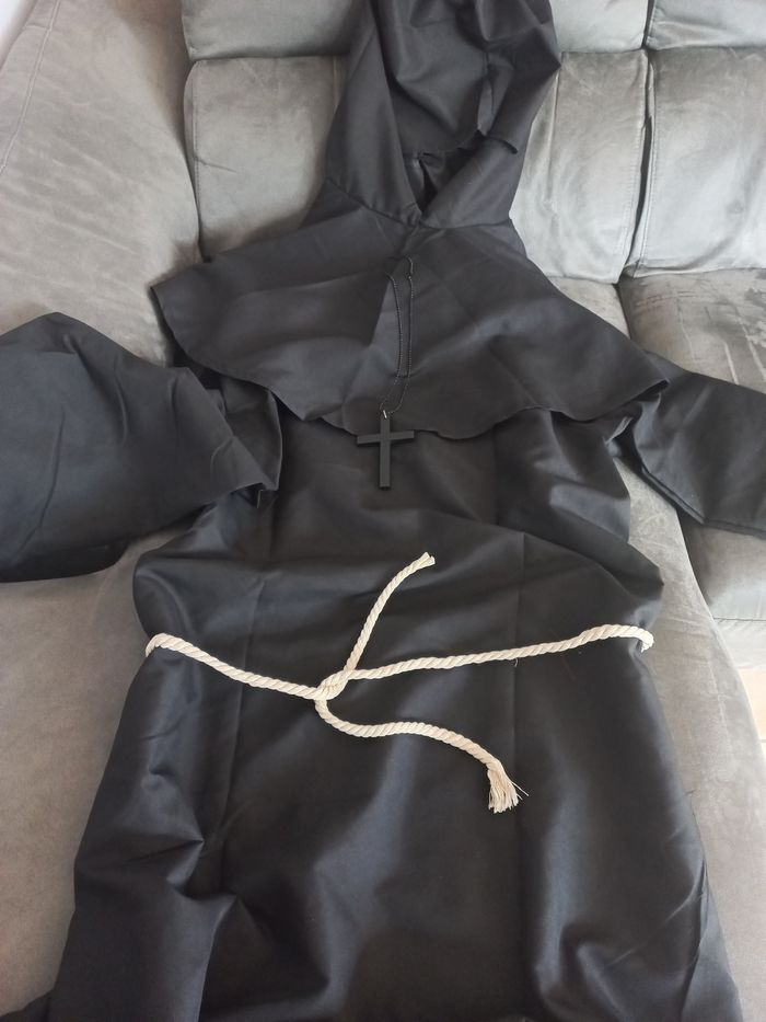Deguisement moine religieux adulte noir taille xl