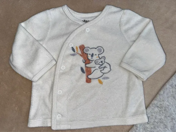 Ensemble pyjama 2 pièces / body koala • gémo • taille 6 mois - photo numéro 2