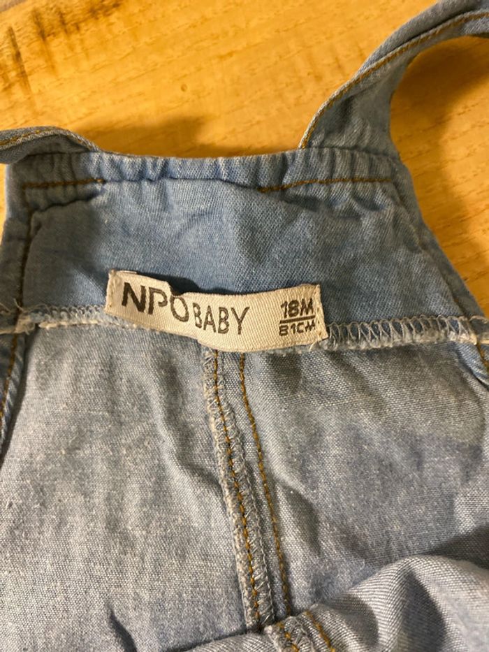 Salopette en denim mixte légère - photo numéro 3