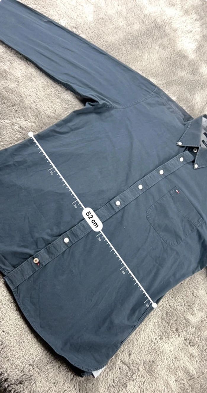 Chemise Tommy Hilfiger Bleu Marine – Homme Taille L - photo numéro 5