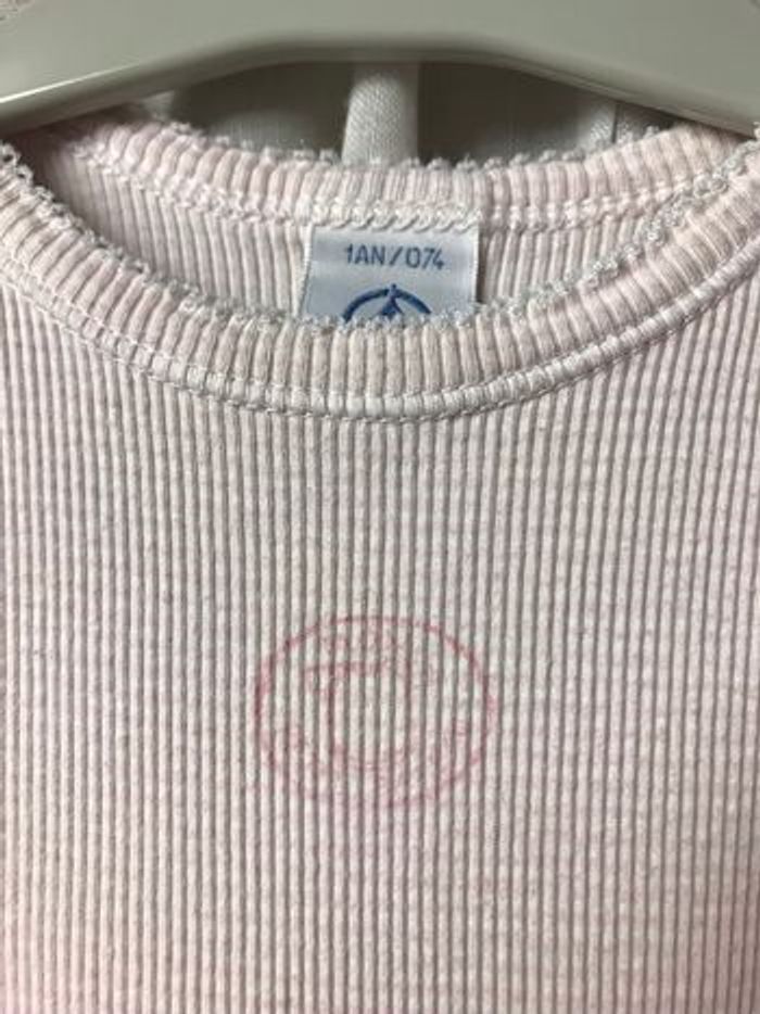 Body mini Vichy rose 12 mois 74 cm Petit Bateau - photo numéro 2