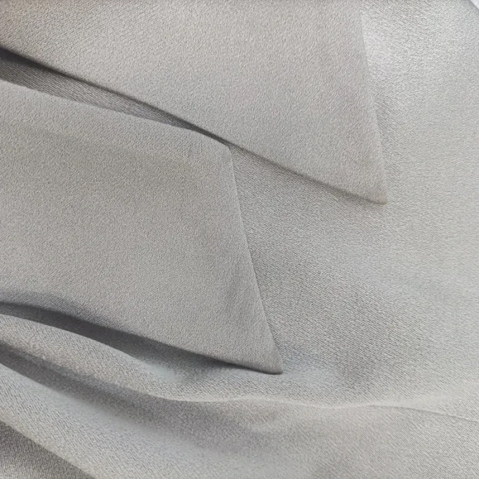 Robe Paule Ka gris perlé - manches longues - cérémonie gris clair satiné taille 42 - A272 - photo numéro 10