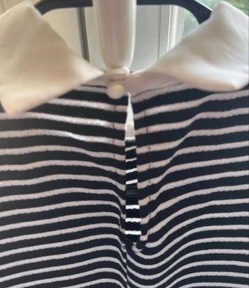 Robe rayée noire et blanche, taille S, marque MIM.